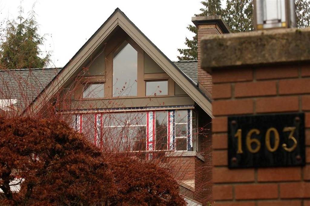 为保孟晚舟，媒体报导刘晓棕以温哥华总价超过新台币5亿元的2栋豪宅作为保释金，图为坪数较大、位于萧尼西社区（Shaughnessy）的宅邸。（图／路透社）(photo:ChinaTimes)