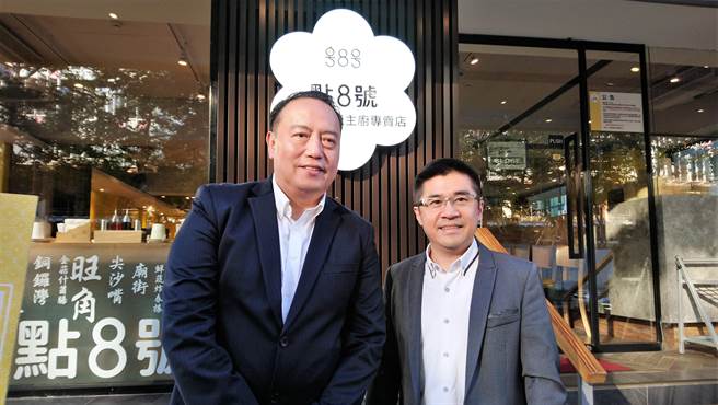 天蔥國際董事長盧俊賢(右)、總經理齊國興(左)。（林資傑攝）