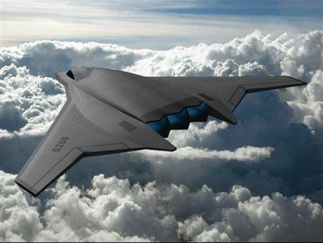 网上流传的轰-20隐形轰炸机想像图。（图／网路）