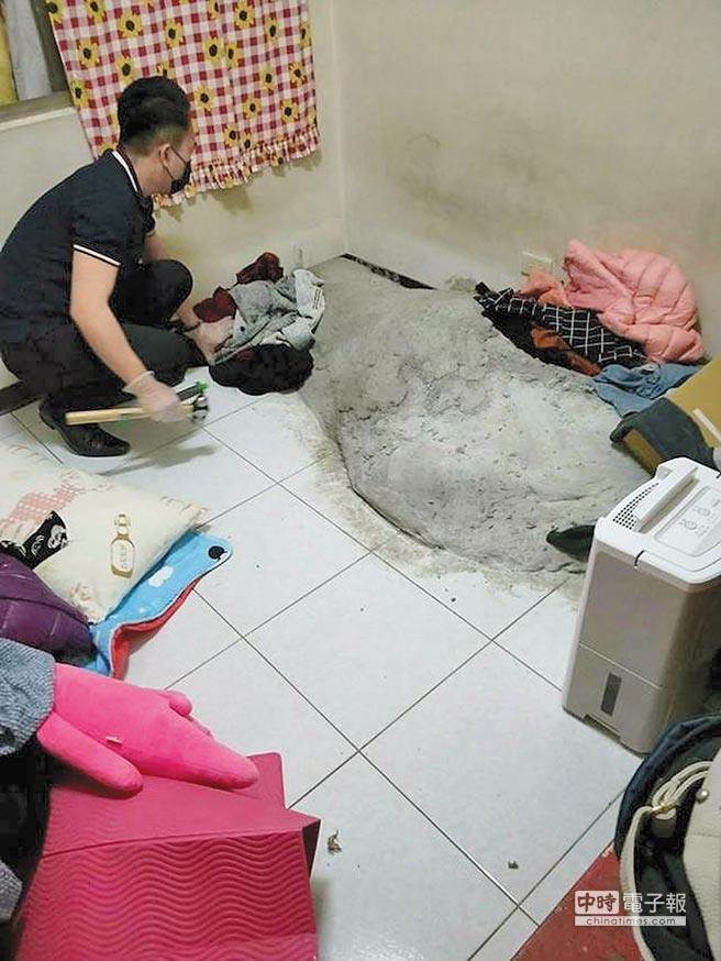 张芳馨狠心杀害小姑叶秀凤后，将尸体包裹棉被后以水泥封在叶秀凤房间内。（资料照谭宇哲翻摄）