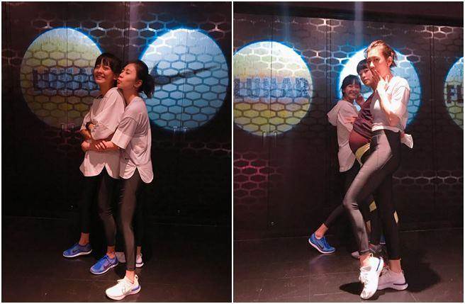 陳意涵懷胎8月，看不出孕肚。(圖／翻攝自臉書)