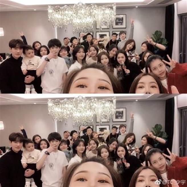 网红林珊珊搬进新家，于8日邀请好友参加乔迁宴(图翻摄自/微博/TC_少宇)