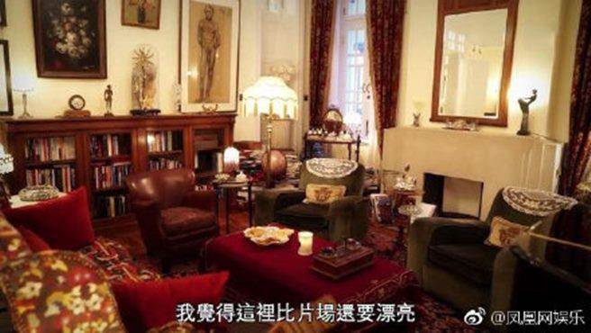張敬軒居住的香港豪宅內，裝潢大多是二手古董，滿滿歐洲風裝潢。（圖／翻攝自微博）