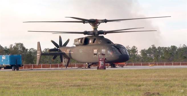 赛考斯基公布SB>1双旋直升机的地面试转影片。(图/赛考斯基-波音)