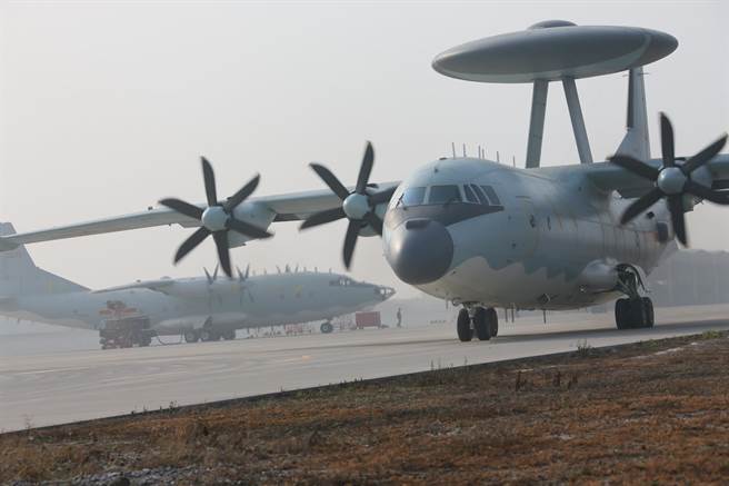 中共空軍的空警-500空中預警機。（圖／中新社）