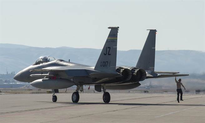 一架美国F-15C战机的资料照。（美国空军国民兵）