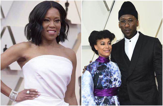 最佳男女配角得主马赫夏拉阿里、蕾吉娜金恩。(图／美联社)