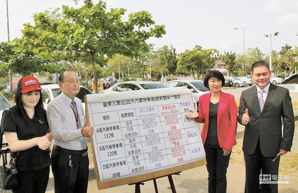 台東火車站停車場優惠加碼 地方新聞 中國時報