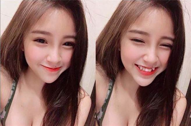 蔡芷芊一笑就會露出虎牙，讓許多粉絲著迷(圖翻攝自/IG/tzeqian_c.c)