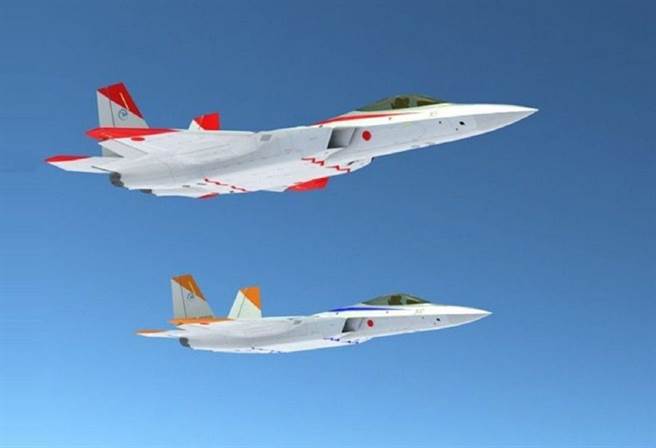 日本設想的第五代戰機，幾乎是照搬F-22的外型。(圖/ANN)
