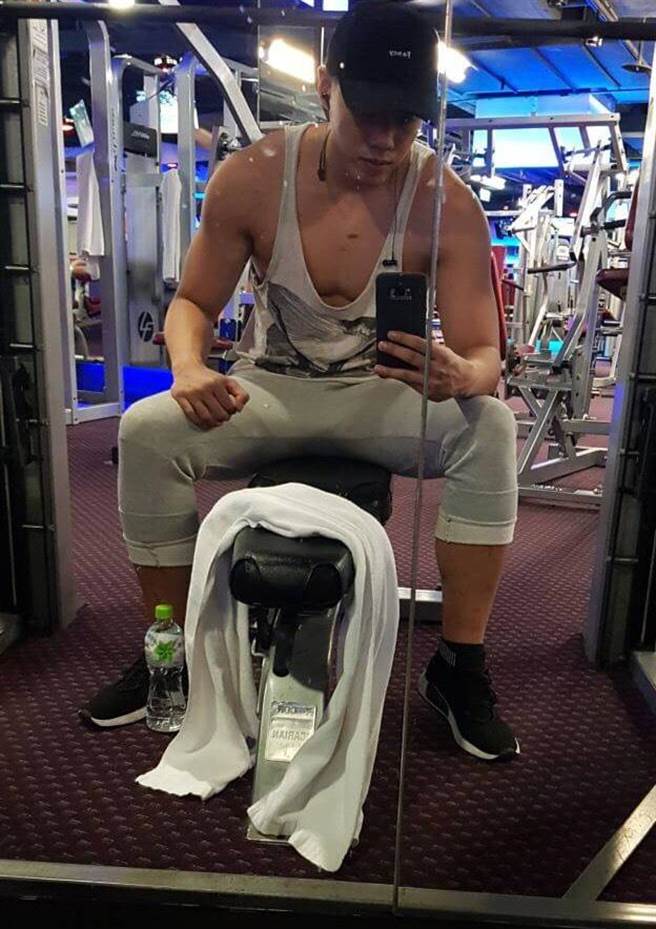 陈竞皓除了对事业的坚持，閒暇也常上健身房锻炼身体，时刻保持健美身材。（图/永庆房屋提供）