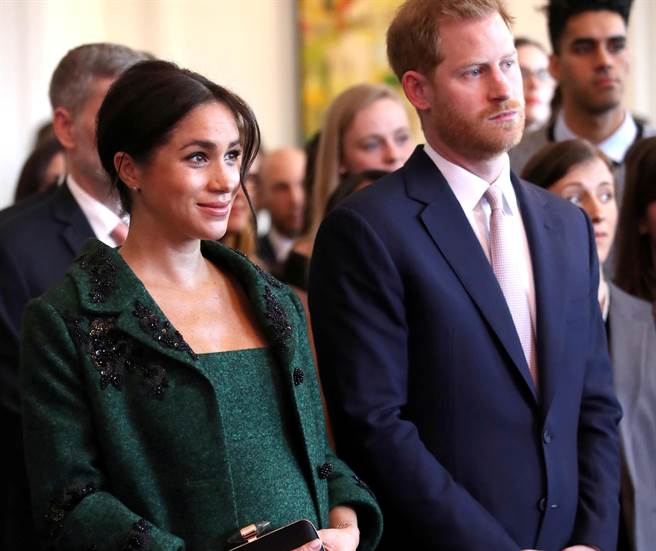 梅根與夫婿哈利王子3月11日在倫敦出席活動的資料照。（路透）
