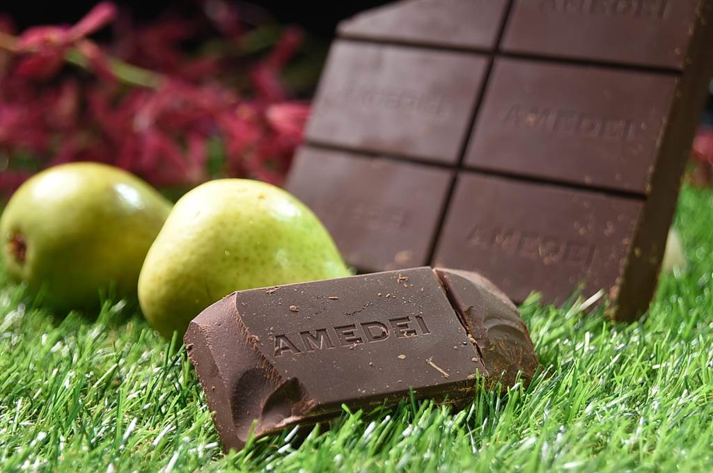 義大利級巧克力Amedei被稱為「巧克力界法拉力」，用來製作甜點，味道非常香醇濃郁。（圖／姚舜）