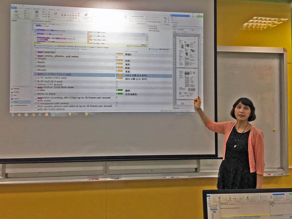 龍華科大應外系翻譯課程導入AI科技應用，提升學子職場即戰力。（校方提供）