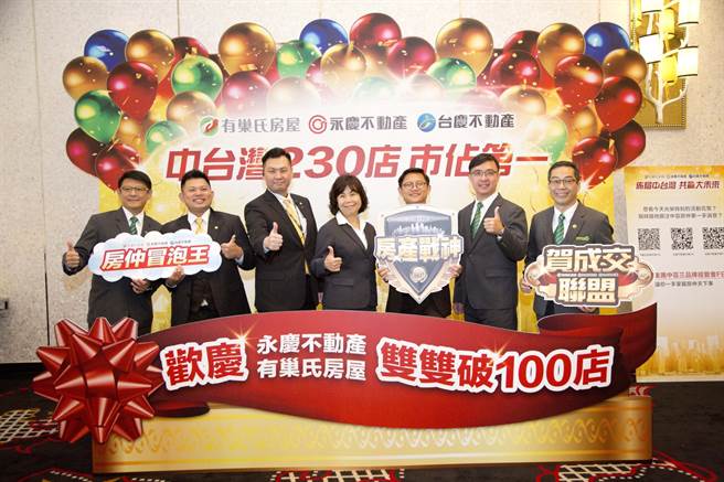 「一家委托．千人销售」永庆加盟三品牌挟着「深度联卖」及「创新科技工具」的优势，店业绩成长率为市场7倍。（图/永庆房产集团）