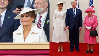 美國第一夫人訪英！皇家御用帽飾竟被外媒形容「像飛碟」