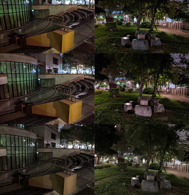 Pixel 3、Pixel 3a 以及iPhone XS Max对比照片。(图／黄慧雯摄)