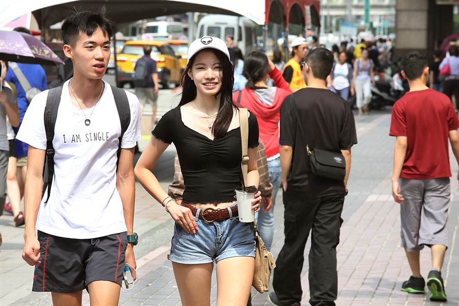 「極高溫」要來了!週三超熱,出現38°C亮橙燈。(資料照 姚志平攝)