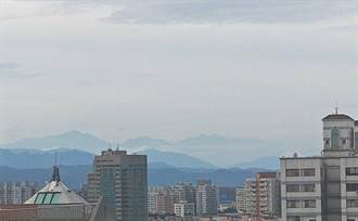 中市空汙漸改善見藍天 市區可以遠眺玉山