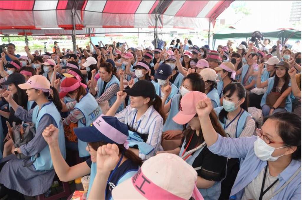 長榮空服員罷工。（資料照片 賴佑維攝）
