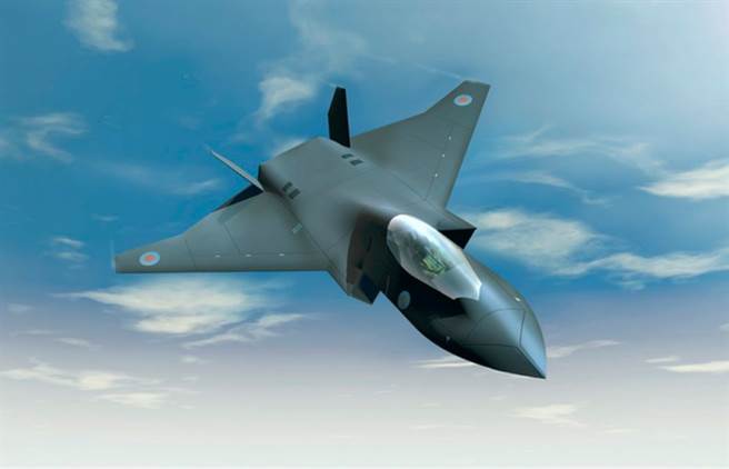英国第6代战机「暴风」（Tempest）示意图。（BAE Systems）