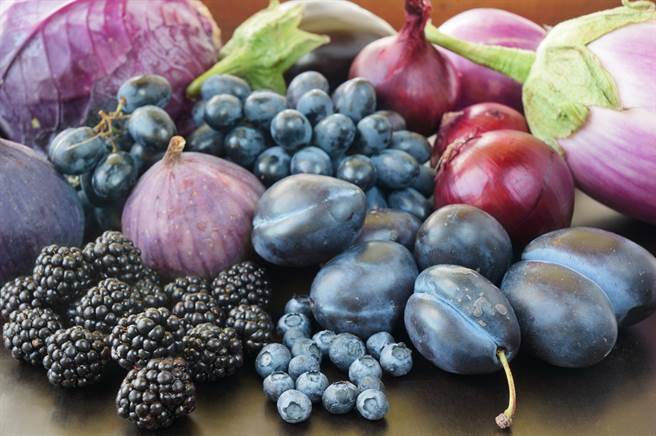 藍莓富含花青素。(達志影像/shutterstock)