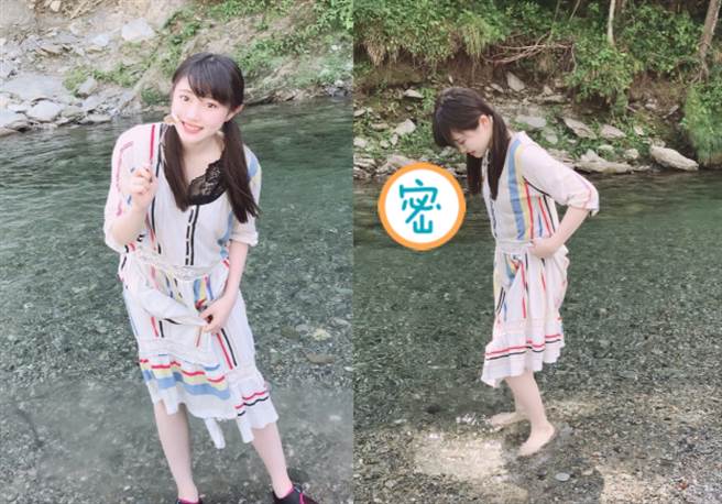 正妹偶像曬烤肉照 網驚見恐怖細節(圖/翻攝自Ameba)