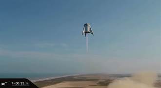 SpaceX星艦完成「試跳」 盤旋高度200公尺