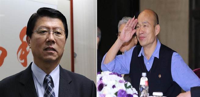 国民党台南市党部主委谢龙介(左)、国民党2020总统提名人韩国瑜(右)。(图/合成图，本报资料照)