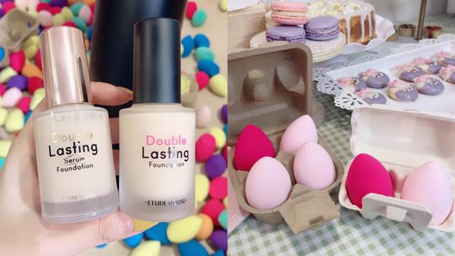 9/1～9/15活动期间，购买长效待肌粉底系列即可获得彩色宝贝蛋精装组(两入)，购买两件(可含刷具)送彩色宝贝蛋组(四入)，只送不卖，数量有限送完为止。（图／邱映慈摄影）