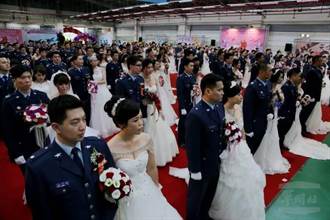 海空軍3對同性新人 首度報名聯合婚禮