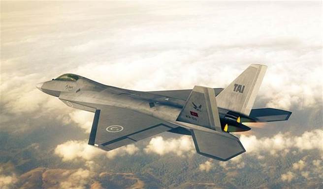 土耳其自製5代隱形戰機原型TF-X。（土耳其航空航天工業，TAI）