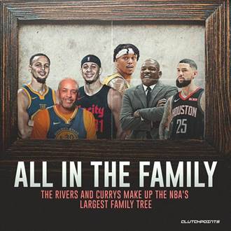NBA》家族聯姻 柯瑞與瑞弗斯實力強大