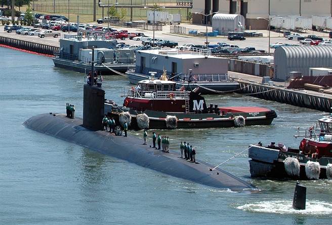 美国洛杉矶击核动力攻击潜舰「波伊西」号的资料照。（美国海军）