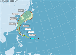 米塔颱風再增強 估明天增為中颱