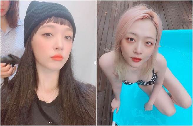 雪莉惊传过世消息，生前常因不穿内衣登上热搜。（图／翻摄自IG）