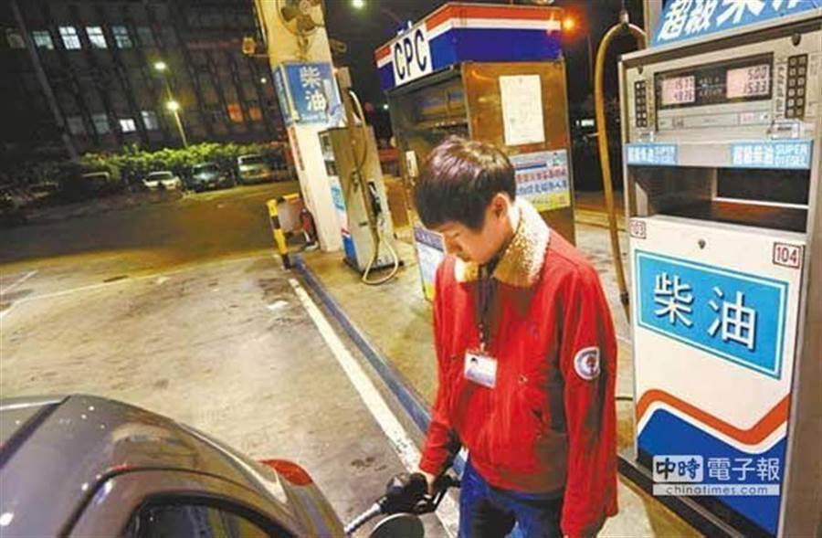 中油宣布，30日凌晨零時起，調降國內各式汽、柴油價格每公升0.2及0.5元。(中時資料照)