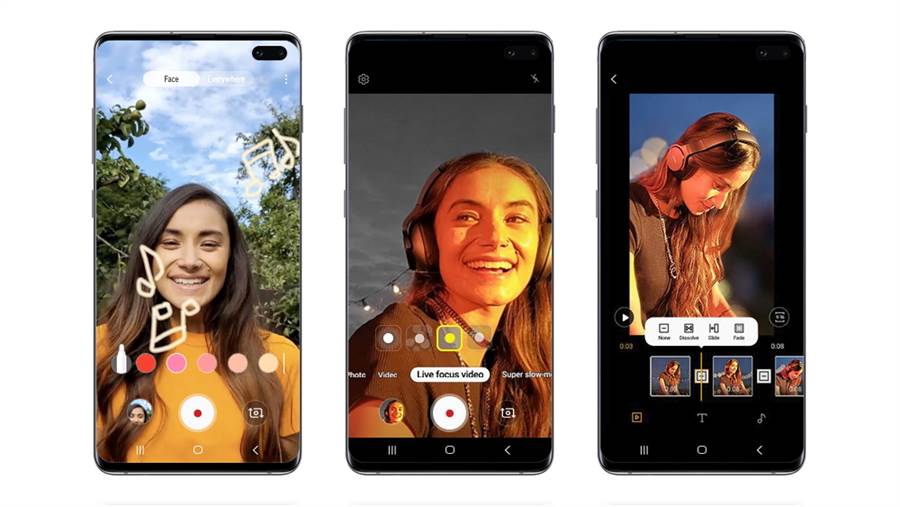 三星自即日起為Galaxy S10e、S10及S10+陸續釋出軟體更新，加入原本僅有Galaxy Note10系列支援的多項新功能。(三星提供／黃慧雯台北傳真)