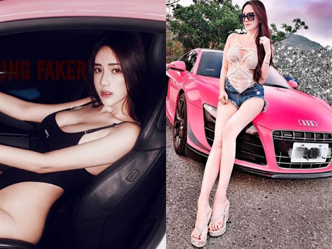 友人爆料，子涵五年前还什么都不是，如今已换开千万超跑。(图/摘自子涵IG)