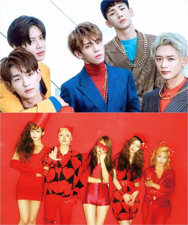 SHINee（上）、F(X)（下）。（图／翻摄自官网）