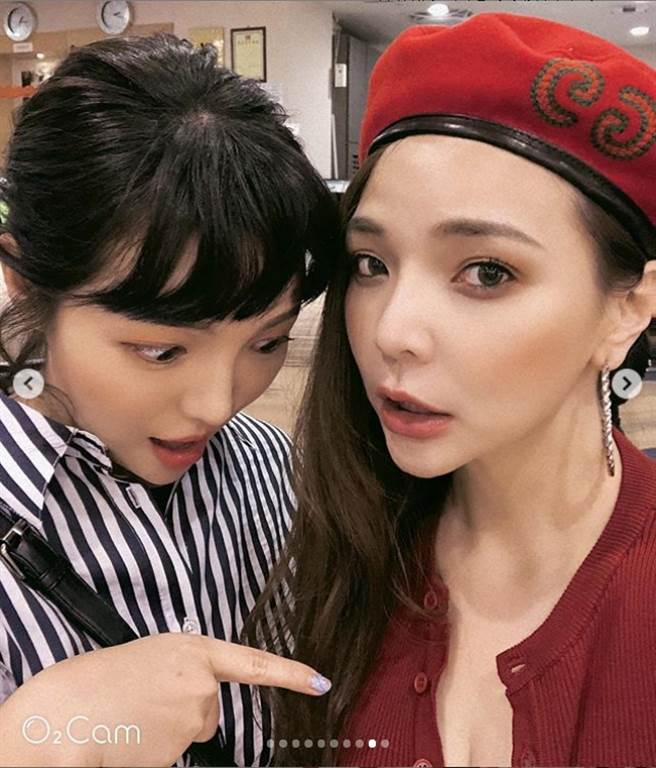 艺人小甜甜(右)瘦身有成，透露减肥2大禁忌。(图/摘自IG)