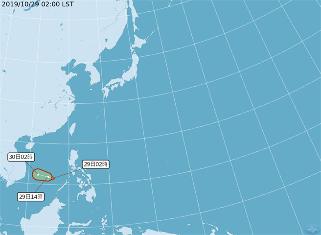 氣象局指出，「麥德姆」颱風最快在今天下半天到今晚會生成，朝西北西移動。(氣象局)