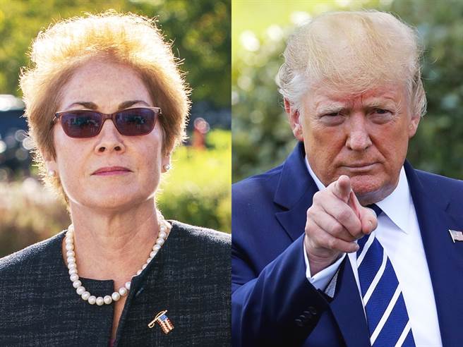 前美国驻乌克兰大使尤凡诺维契作证时指出，遭官员施压在推特上昭告天下，向川普输诚，否则就要被拔官。（图／美联社）