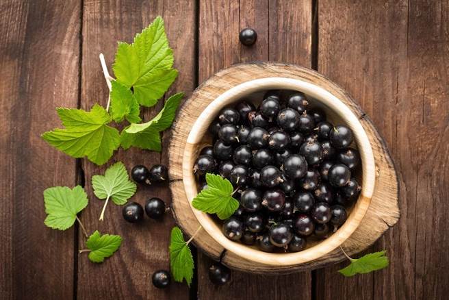 黑醋栗具有比覆盆子及藍莓更高的維生素Ｃ含量。(達志影像/shutterstock)