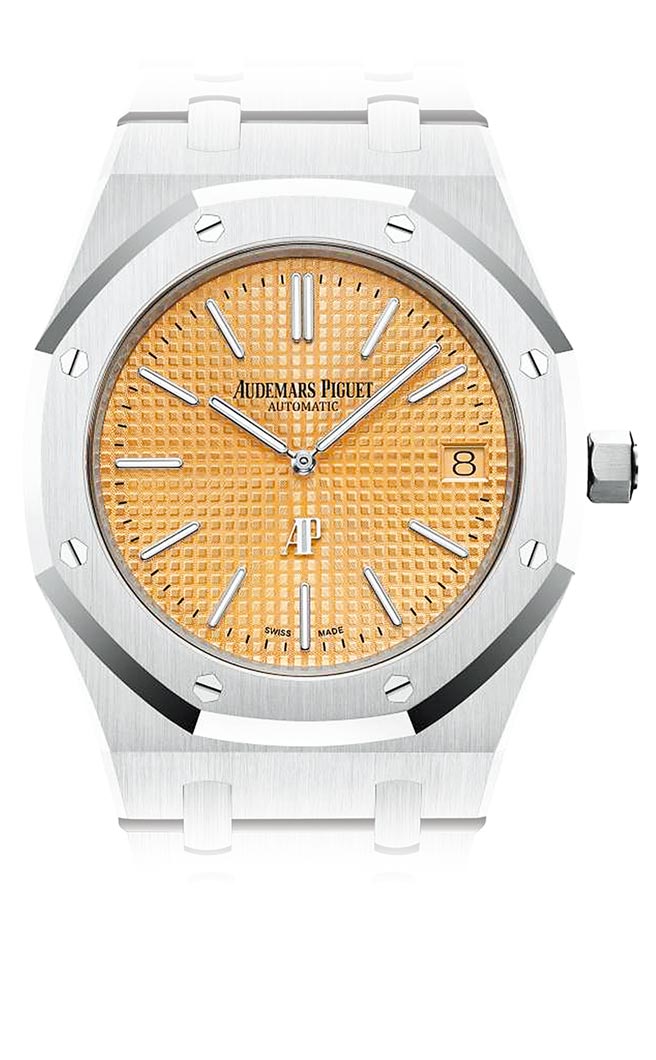 爱彼表充满时尚感的皇家橡树JUMBO超薄表拿下「最佳ICON表」。（Audemars Piguet提供）