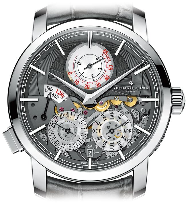 江诗丹顿Twin Beat双振频万年历腕表有休眠功能，如期拿下「最佳创新奖」。（Vacheron Constantin）