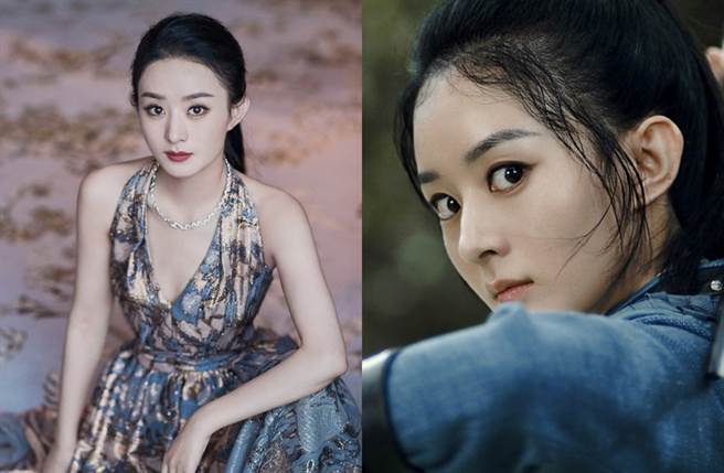 赵丽颖产后积极復出。（图／翻摄自赵丽颖工作室、电视剧有翡微博）