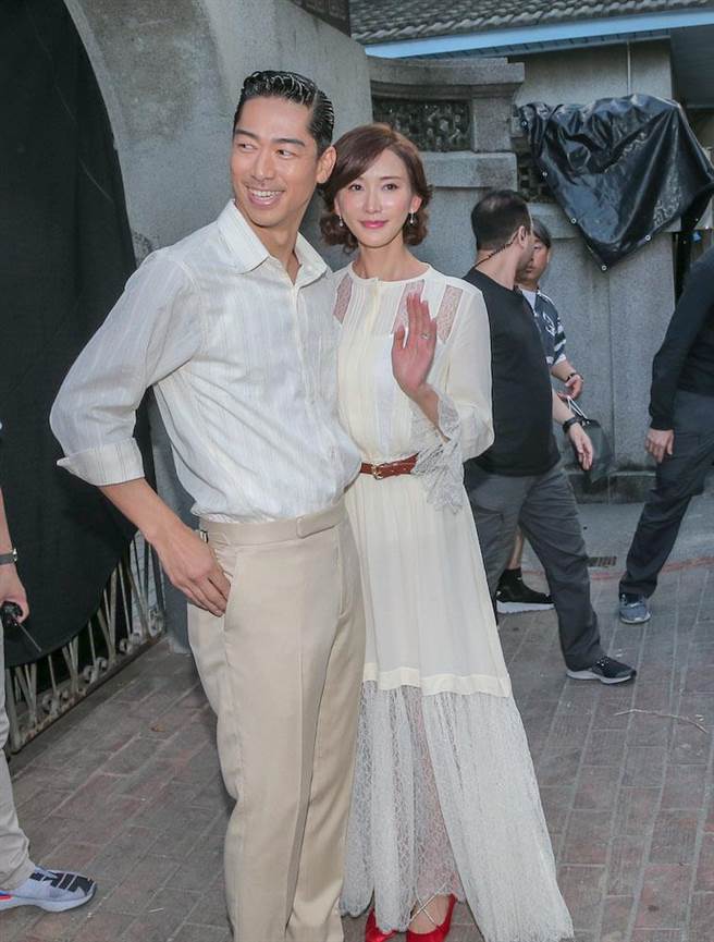 林志玲和Akira。（卢祎祺摄）