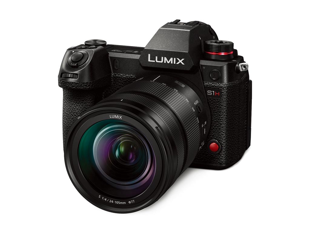 Panasonic新推出頂級全幅無反光鏡相機LUMIX S1H。圖／業者提供