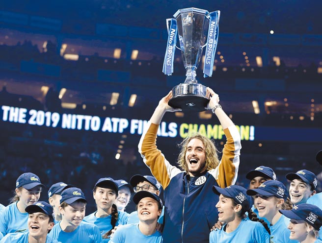 西西帕斯是第1位在ATP年終賽贏得單打冠軍的希臘選手。（美聯社）